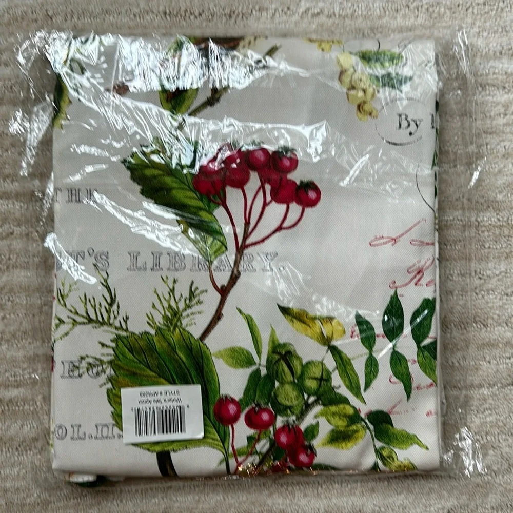 NWT Michel Design Works APR255 Adjustable Cotton Chef Apron, WInter’s Tale Apron